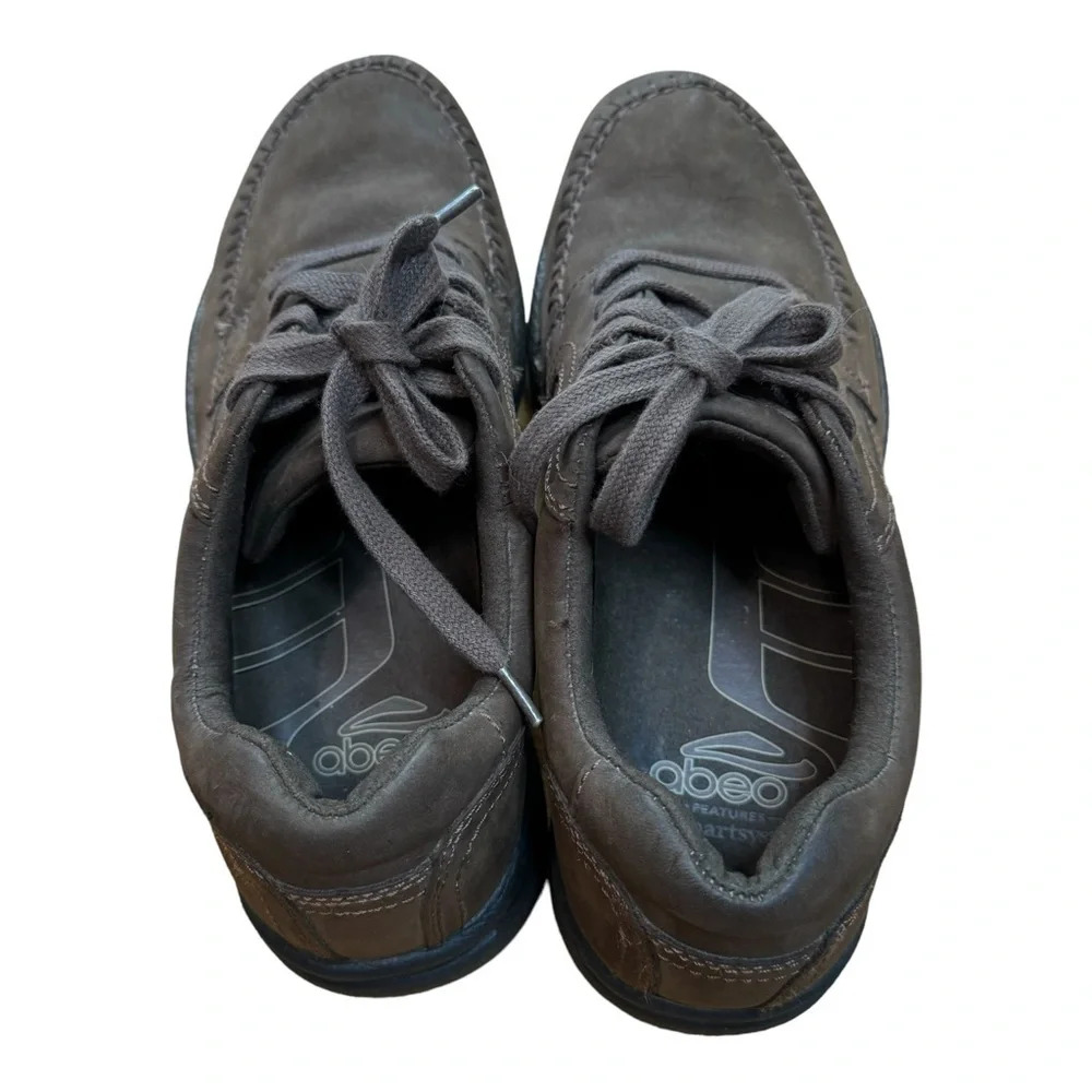 ABEO Smart 3730 Moc Tie Brown Lace-Up Comfort Walking Suede Shoes Men's 9.5 M - Picture 10 of 13
